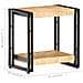 Tavolino 40x30x50 Cm In Legno Massello Di Mango Grezzo - Foto miniatura 6