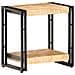 Tavolino 40x30x50 Cm In Legno Massello Di Mango Grezzo - Foto miniatura 1