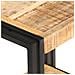 Tavolino 40x30x50 Cm In Legno Massello Di Mango Grezzo - Foto miniatura 7