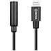 Adattatore Per Microfono Lightning - 3,5 Mm By-k3 Maschio - Femmina Trrs - Foto miniatura 5
