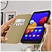 Custodia Folio Samsung A01 Core Portafoglio Funzione Supporto Video Beige - Foto miniatura 5
