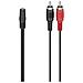 00205186 Cavo Audio 0,1 M 2 X Rca 3.5mm Nero, Rosso - Foto miniatura 2