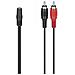 00205186 Cavo Audio 0,1 M 2 X Rca 3.5mm Nero, Rosso - Foto miniatura 1