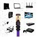 Cavo Di Rete EthernetSupporta Fino A 2 Ghz / 2000 Mhz | Connettori Rj45 | Trasmissione Dati 40 Gigabit 3 Metri Colore Viola - Foto miniatura 3