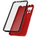 Cover Xiaomi Redmi Note 11 / 11s Retro Rigido E Fronte Flessibile - Rossa - Foto miniatura 1