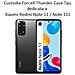 Thunder Custodia Tpu Silicone Cover Case Per Xiaomi Redmi Note 11 - 11s Black - Foto miniatura 2