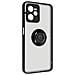 Cover Realme C35 / Narzo 50a Prime Bimateria Anello Metallico Supporto Nera - Foto miniatura 2