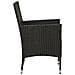 Set Mobili Da Giardino 7 Pz Con Cuscini In Polyrattan Nero - Foto miniatura 9