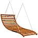 Letto A Dondolo Con Tetto Massello Di Abete Finitura In Teak - Foto miniatura 3