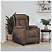 Poltrona Elettrica Reclinabile Marrone In Tessuto - Foto miniatura 1