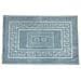 Tappeto Bagno Doccia Spugna Tinta Unita Torino Tappetino Super Assorbente In Cotone Pelo Corto Con Greca 45x60 Azzurro - Foto miniatura 1