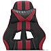 Sedia Gaming Girevole Poggiapiedi Nero e Rosso Vino Similpelle - Foto miniatura 7