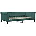 Divano Letto Estraibile Cassetti Verde Scuro 100x200cm Velluto - Foto miniatura 5