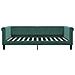 Divano Letto Estraibile Cassetti Verde Scuro 100x200cm Velluto - Foto miniatura 6