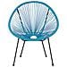 Sedia Spaghetti Rattan Blu Acapulco Ii - Foto miniatura 5