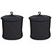 Set Di 2 Cestini Silopi Cotone Nero - Foto miniatura 7