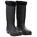 Stivali Da Pioggia Con Calzini Rimovibili Neri Misura 46 Cm Pvc - Foto miniatura 1