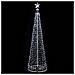 Albero Natale Luminoso Colore Bianco Freddo 753 Led 280cm Decorazione Per Estern - Foto miniatura 1