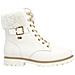 White Casual Closed Ladies Mid Height Boots Stivaletti Pelle Scarpe Donna Bianco Eu 38, D8481-80 - Foto miniatura 3