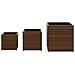 Fioriere da Giardino 3 pz Marroni in Polyrattan - Foto miniatura 5