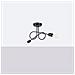 Lampadario Loop 2 Nero Sl. 1472 - Minimalista Lampadario Nero 25.5x57x18 Cm - Foto miniatura 2