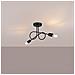 Lampadario Loop 2 Nero Sl. 1472 - Minimalista Lampadario Nero 25.5x57x18 Cm - Foto miniatura 3