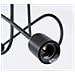 Lampadario Loop 2 Nero Sl. 1472 - Minimalista Lampadario Nero 25.5x57x18 Cm - Foto miniatura 5