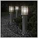 Lampade da Terra per Esterni Sensore 3 pz Argento 60 cm Acciaio - Foto miniatura 7