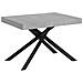 Tavolo allungabile 90x120/380 cm Karida cemento gambe antracite - Foto miniatura 1