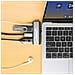 190404 replicatore di porte e docking station per laptop Cablato USB 3.2 Gen 2 (3.1 Gen 2) Type-C Grigio - Foto miniatura 9