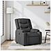 Poltrona Reclinabile in Tessuto Grigio Scuro - Foto miniatura 2