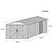 Casetta Garage Giardino Box In Acciaio Zincato 360x514cm X H2.32m - 320kg - 18,5mq - Verde - Foto miniatura 2