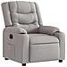 Poltrona Elettrica Reclinabile Grigio Nuvola in Tessuto - Foto miniatura 6