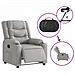 Poltrona Elettrica Reclinabile Grigio Nuvola in Tessuto - Foto miniatura 9
