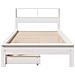 Letto Libreria senza Materasso Bianca 90x200 cm Legno di Pino - Foto miniatura 4