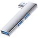 Adattatore Hub Usb Con Porte Multiple: Usb A Doppio Usb 2.0 + Usb 3.0 Per Dispositivi Type-c Silver - Foto miniatura 1