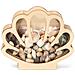 Scatola Di Immagazzinaggio A Forma Di Conchiglia In Legno - Decorazioni Costiere E Organizer Per Ricordi Gold - Foto miniatura 1
