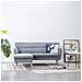 Divano A L Rivestito In Tessuto 171,5x138x81,5 Cm Grigio Chiaro - Foto miniatura 8