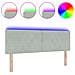 Testiera LED Argille con testiera Grigio chiaro 144 cm Velluto - Foto miniatura 3