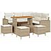 Set Divano da Giardino 9 pcs beige e panna 110 x 55 x 71 cm - Foto miniatura 1