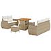 Set Divano da Giardino 8 pcs beige e panna 80 x 80 x 71 cm - Foto miniatura 1