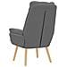 Sedia rilassante Grigio scuro 69 x 74 x 93 cm Tessuto - Foto miniatura 6