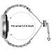 Bracciale Cuore E Diamanti Compatibile Con Garmin Lily 2 - Elegante Semichiusura In Lega Di Zinco Silver - Foto miniatura 2