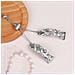 Bracciale Cuore E Diamanti Compatibile Con Garmin Lily 2 - Elegante Semichiusura In Lega Di Zinco Silver - Foto miniatura 4