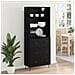 Credenza Rovere Nero 69,5 x 34 x 180 cm Legno multistrato - Foto miniatura 4