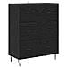 Credenza Rovere Nero 69,5 x 34 x 180 cm Legno multistrato - Foto miniatura 6