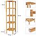 BAMBOO SHELF Mensola salvaspazio in bambù naturale per il bagno - Foto miniatura 3
