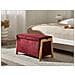 Cassapanca Edland Tessuto Bordeaux - Foto miniatura 1