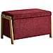 Cassapanca Edland Tessuto Bordeaux - Foto miniatura 2