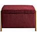 Cassapanca Edland Tessuto Bordeaux - Foto miniatura 4